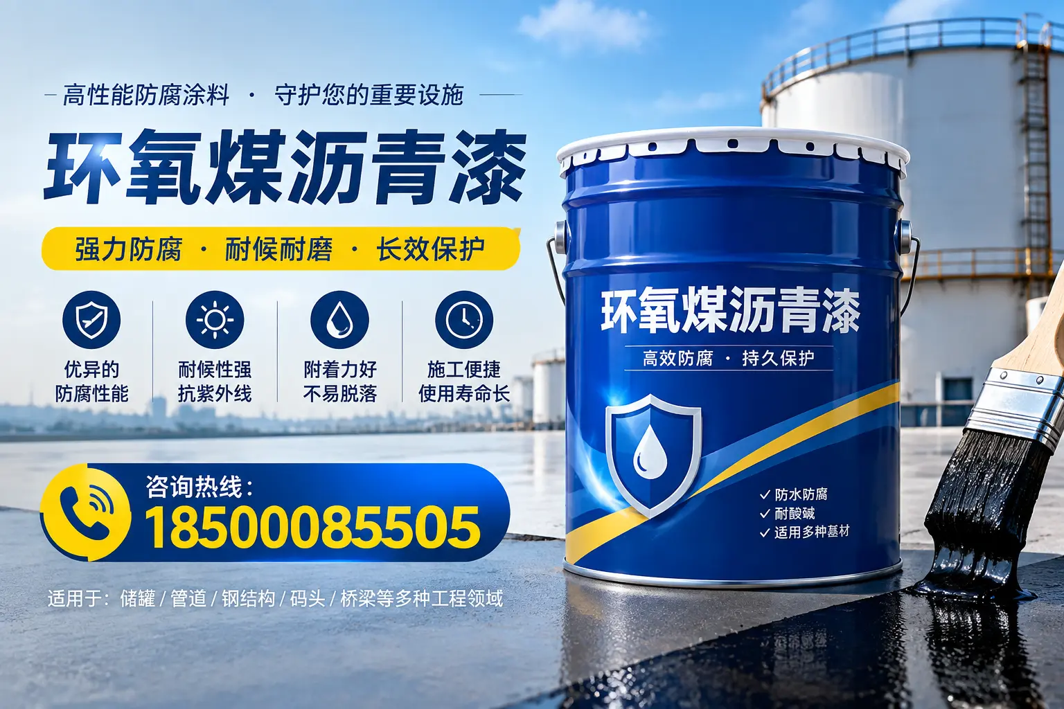 环氧煤沥青漆施工注意事项,确保宿迁项目顺利进行